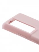 Чехол-накладка Samsung Galaxy S21 Ultra Derbi Slim Silicone-2 розовый песок