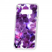 Чехол-накладка Samsung Galaxy S10e Kruche Print Purple leaves