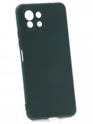Чехол-накладка Xiaomi Mi 11 Lite Derbi Slim Silicone-3 темно-зелёный