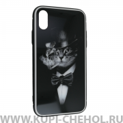 Чехол-накладка iPhone XR Деловой кот