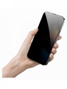 Защитное стекло iPhone 13 Pro Max/iPhone 14 Plus Amazingthing Titan Privacy Dust Filter Black 0.33mm