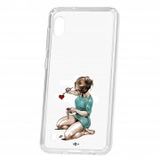 Чехол-накладка Samsung Galaxy A10 2019 Kruche Print Рисуя любовь