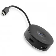 ХАБ USB-разветвитель 4 порта Baseus Round Box HUB Adapter Black 0.25m