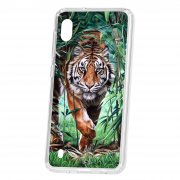 Чехол-накладка Samsung Galaxy A10 2019 Kruche Print Крадущийся тигр
