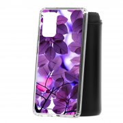 Чехол-накладка Samsung Galaxy S20 Plus Kruche Print Purple leaves