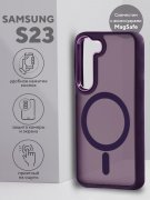 Чехол-накладка Samsung Galaxy S23 Kruche Camera Shine Magnet Purple