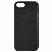 Чехол-накладка iPhone 5/5S 10028 с блестками черный