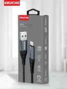 Кабель USB-Type-C Kruche Strong 100W Black 1m 5A