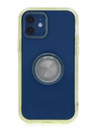 Чехол-накладка iPhone 12 Kruche Ring Yellow Чехол-накладка iPhone 12 Kruche Ring Yellow