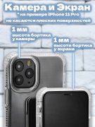 Чехол-накладка iPhone 14 Derbi Magnetic Stand Transparent Cyan