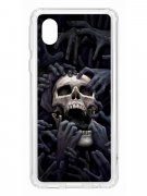 Чехол-накладка Samsung Galaxy A01 Core Kruche Print Skull Hands