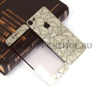 Защитное стекло iPhone 7/8/SE (2020) декоративное 2в1 9440 золотое