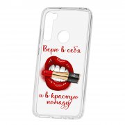 Чехол-накладка Xiaomi Redmi Note 8 Kruche Print Red lipstick