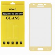 Защитное стекло Samsung Galaxy J7 2017 Aiwo Full Screen золотое 0.33mm