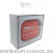 Чехол для наушников AirPods Pro ультратонкий красный 