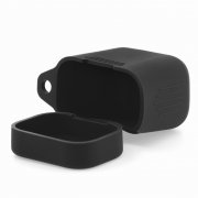Чехол для Xiaomi AirDots Pro силиконовый черный с карабином