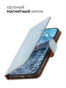 Чехол книжка Samsung Galaxy S9 Kruche Flip Royal view Light blue