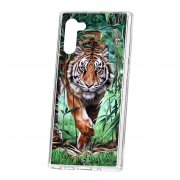 Чехол-накладка Samsung Galaxy Note 10 Kruche Print Крадущийся тигр