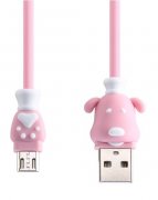 Кабель USB-Micro Remax Pink 1m