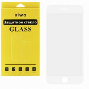 Защитное стекло iPhone 6/6S Aiwo Full Screen Cover белое матовое 0.33mm