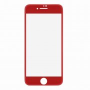 Защитное стекло+чехол iPhone 7/8/SE (2020) WK Excellence 3D с силиконовой рамкой Red 0.22mm
