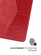 Чехол книжка Xiaomi Redmi 13C/Poco C65 Kruche Purse Croc Red