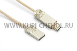 Кабель Multi USB-iP+Micro+Type-C WK Wave WDC-015 Gold 1m