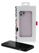 Чехол-накладка iPhone 12 Pro Kruche Liquid glass Black