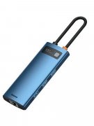 ХАБ Type-C 6-in-1 Baseus Multi-functional Metal Gleam Blue