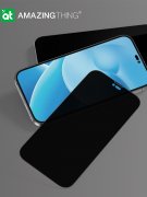Защитное стекло iPhone 14 Pro Amazingthing Titan Privacy Dust Filter Black 0.33mm
