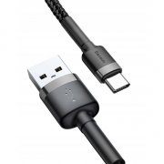Кабель USB-Type-C Baseus Cafule Gray/Black 2m 2A