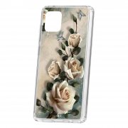 Чехол-накладка Samsung Galaxy Note 10 Lite Kruche Print Белые розы