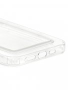 Чехол-накладка iPhone 12 Derbi Poket с карманом для карт прозрачный