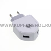 СЗУ Micro-USB 2.1A 2USB Inkax CD-18-m белое