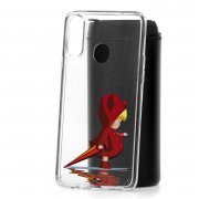 Чехол-накладка Samsung Galaxy A20S Kruche Print Девочка с зонтом