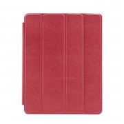 Чехол для планшета iPad 2 / 3 / 4 красный Kruche Print Черный цветок