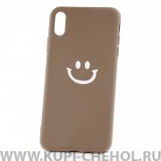 Чехол-накладка iPhone XS Max Derbi Smile Brown