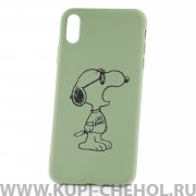 Чехол-накладка iPhone XS Max Derbi Dog Green