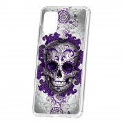Чехол-накладка Samsung Galaxy A51 Kruche Print Sugar Skull