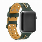 Ремешок для Apple Watch 42mm/44mm Silicon Band бирюзовый/оранжевый