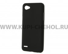 Чехол-накладка LG Q6 черный матовый 0.8mm