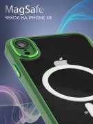 Чехол-накладка iPhone XR Kruche Reliable Magnet Green