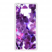 Чехол-накладка Samsung Galaxy Note 9 Kruche Print Purple leaves