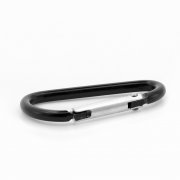 Чехол для Xiaomi AirDots Pro силиконовый черный с карабином