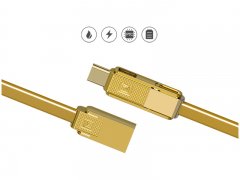 Кабель Multi USB-iP+Micro+Type-C Remax RC-070TH Gold 1m