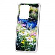 Чехол-накладка Samsung Galaxy S20 Ultra Kruche Print Ромашки у ручья