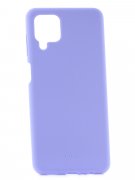 Чехол-накладка Samsung Galaxy A12 Kruche Silicone Plain Lilac purple