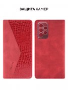 Чехол книжка Samsung Galaxy A52 Kruche Purse Croc Red