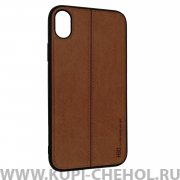 Чехол-накладка iPhone XR Hdci коричневый