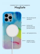 Чехол-накладка iPhone 13 Pro Max Kruche Smoke colored Magnet Clear